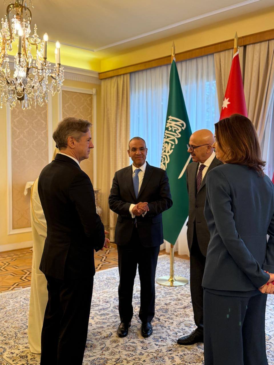 May be an image of one or more people and text